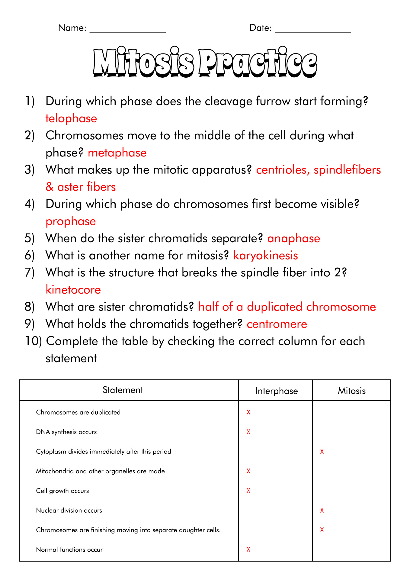 The Cell Cycle Mitosis Worksheet Answer Key Discover Our Best The Cell Cycle Mitosis Worksheet Answer Key Discover Our Best